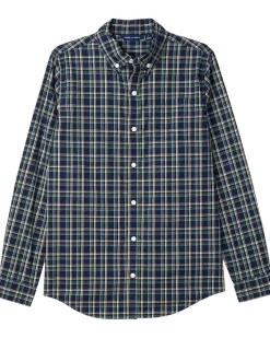 Janie and Jack Plaid Poplin Button Down Shirt (Toddler/Little Kid/Big Kid)