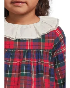 Janie and Jack Plaid Ruffle Collar Set (Infant)