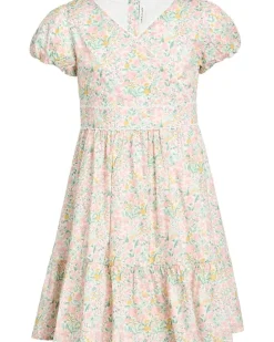 Janie and Jack Puff Sleeve Dress (Toddler/Little Kids/Big Kids)