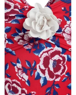 Janie and Jack Rosette Floral Onepiece Swim (Infant)