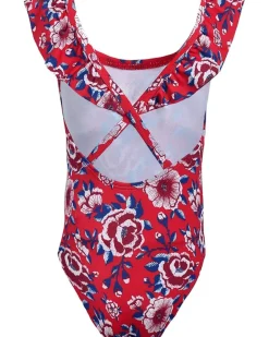 Janie and Jack Rosette Floral Onepiece Swim (Infant)