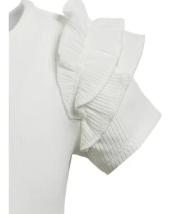 Janie and Jack Seersucker Sleeve Top (Infant)