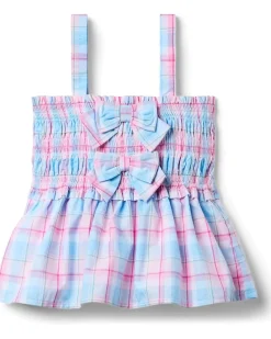 Janie and Jack Smocked Madras Top (toddler/Little Kid/Big Kid)