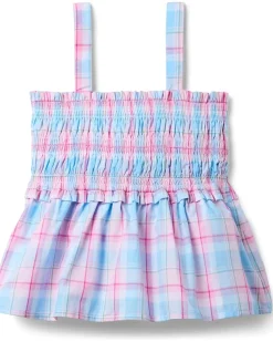 Janie and Jack Smocked Madras Top (toddler/Little Kid/Big Kid)
