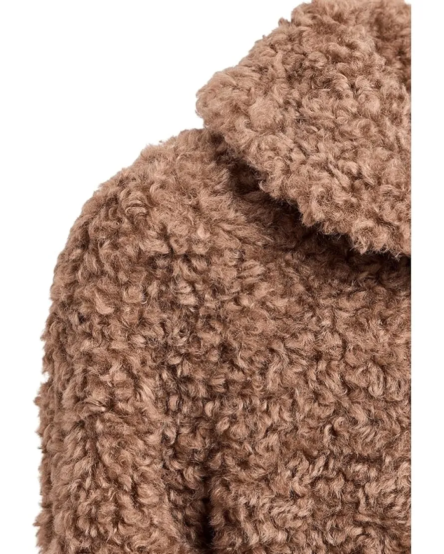 Janie and Jack Tan Sherpa Coat (Toddler/Little Kid/Big Kid)