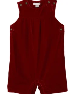 Janie and Jack Velvet Overalls (Infant)
