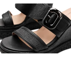 Johnston & Murphy Addison Buckle Strap Wedge Women's
