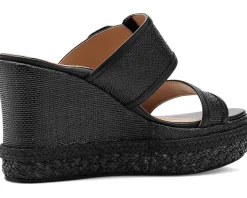 Johnston & Murphy Addison Buckle Strap Wedge Women's