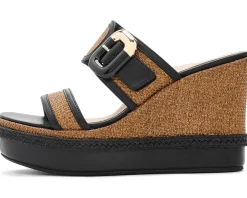 Johnston & Murphy Addison Buckle Strap Wedge Women's
