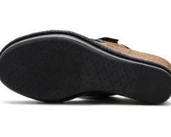 Johnston & Murphy Addison Buckle Strap Wedge Women's