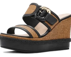 Johnston & Murphy Addison Buckle Strap Wedge Women's