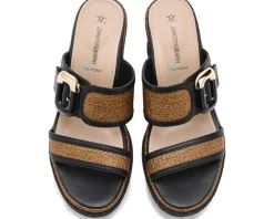 Johnston & Murphy Addison Buckle Strap Wedge Women's