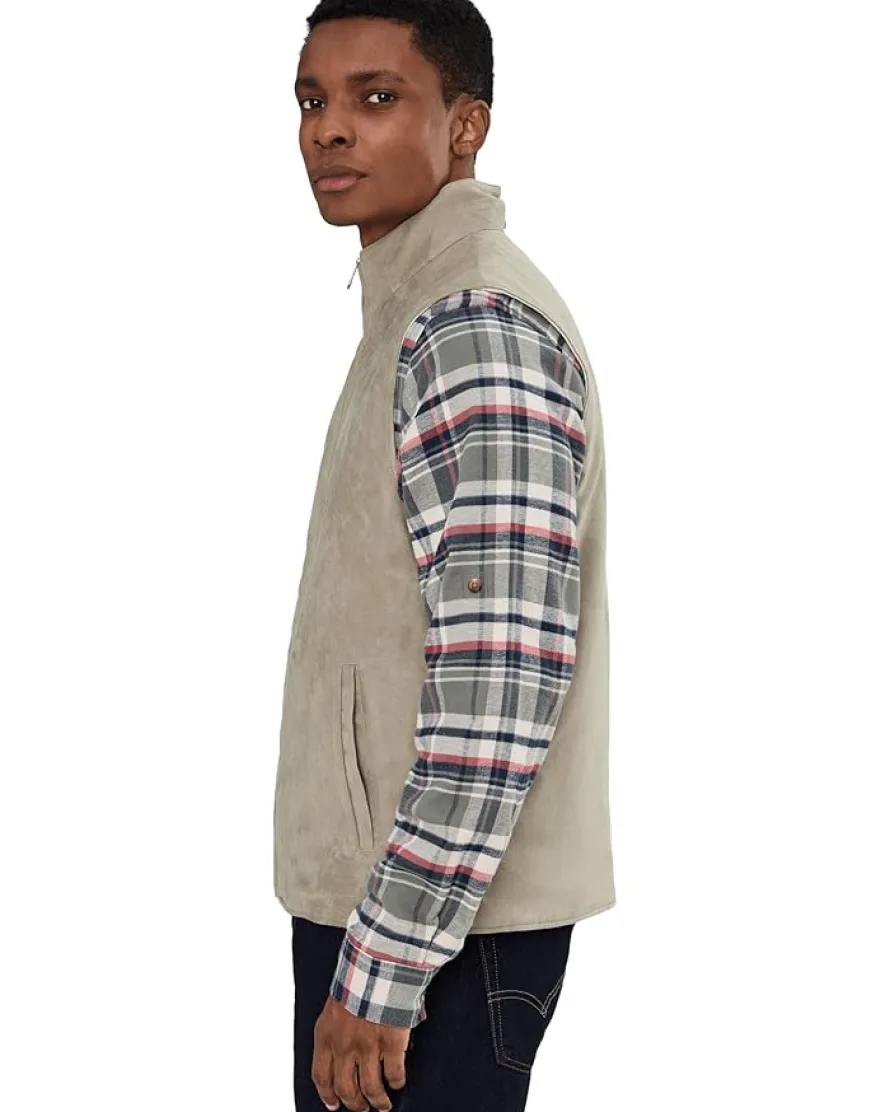 Johnston & Murphy Faux Suede Reversible Vest Men's
