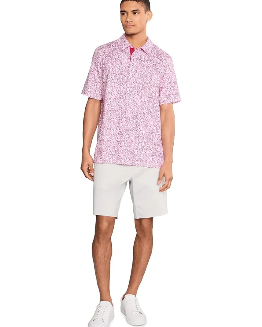 Johnston & Murphy Game Day Multi-sport Print Polo Men's