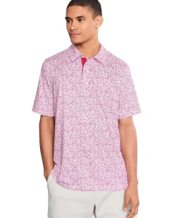 Johnston & Murphy Game Day Multi-sport Print Polo Men's