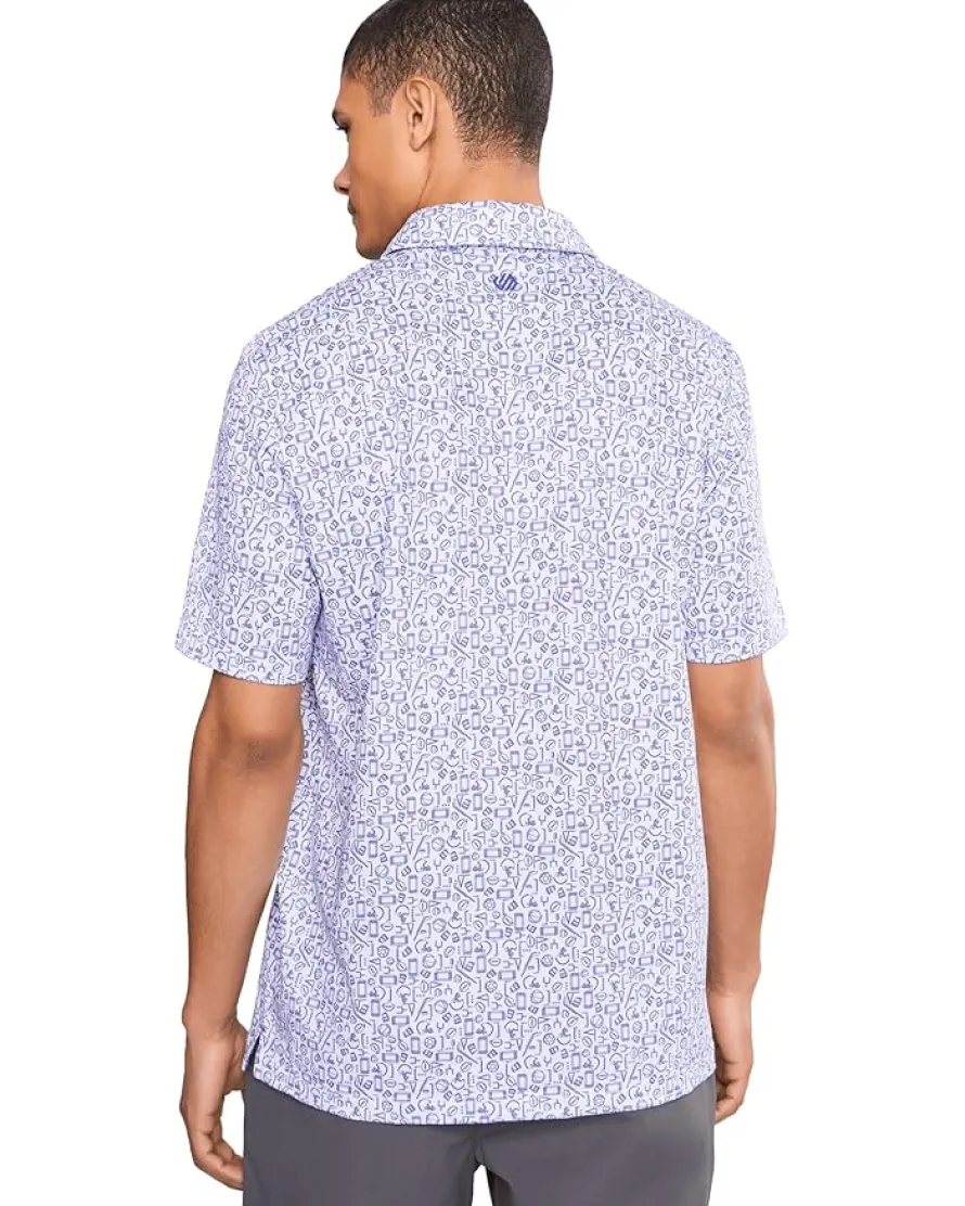 Johnston & Murphy Game Day Multi-sport Print Polo Men's