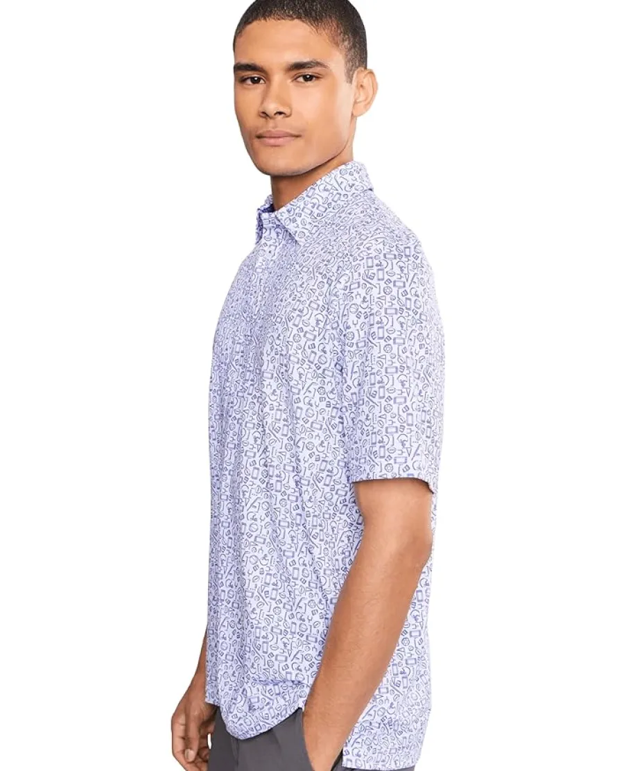 Johnston & Murphy Game Day Multi-sport Print Polo Men's