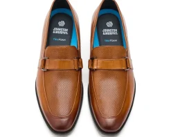 Johnston & Murphy Gibbons Embossed Bit Loafers Men's