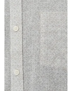 Johnston & Murphy Hampton Short-sleeve Cotton-linen Shirt Men's