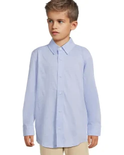 Johnston & Murphy Kids Boys Xc Flex Stretch Long-sleeve Shirt (Big Kid)