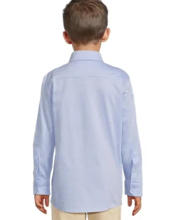 Johnston & Murphy Kids Boys Xc Flex Stretch Long-sleeve Shirt (Big Kid)