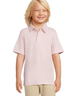 Johnston & Murphy Kids Micro Stripe Polo (Big Kid)