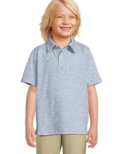 Johnston & Murphy Kids Micro Stripe Polo (Big Kid)
