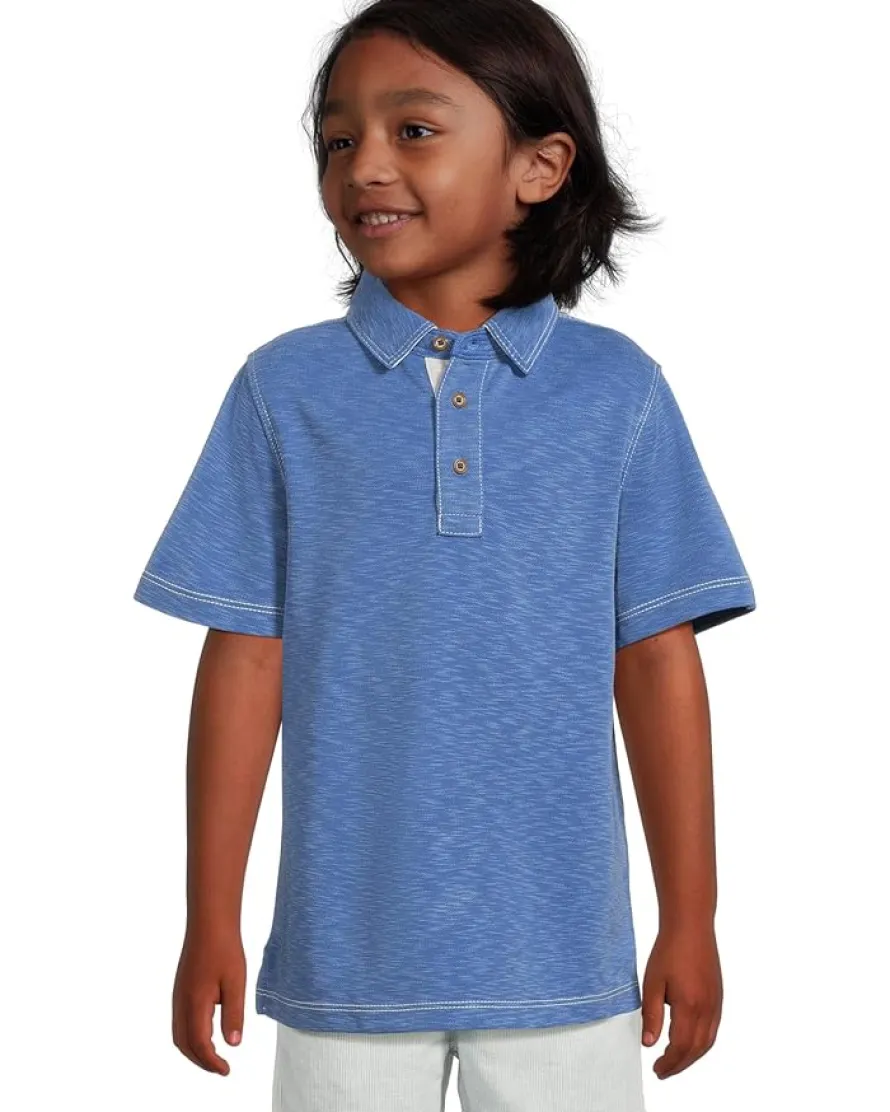 Johnston & Murphy Kids Vintage Slub Polo (Big Kid)
