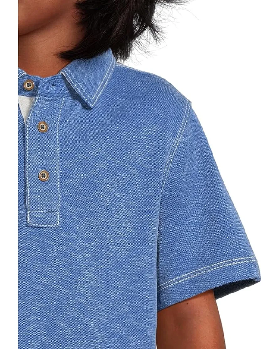 Johnston & Murphy Kids Vintage Slub Polo (Big Kid)