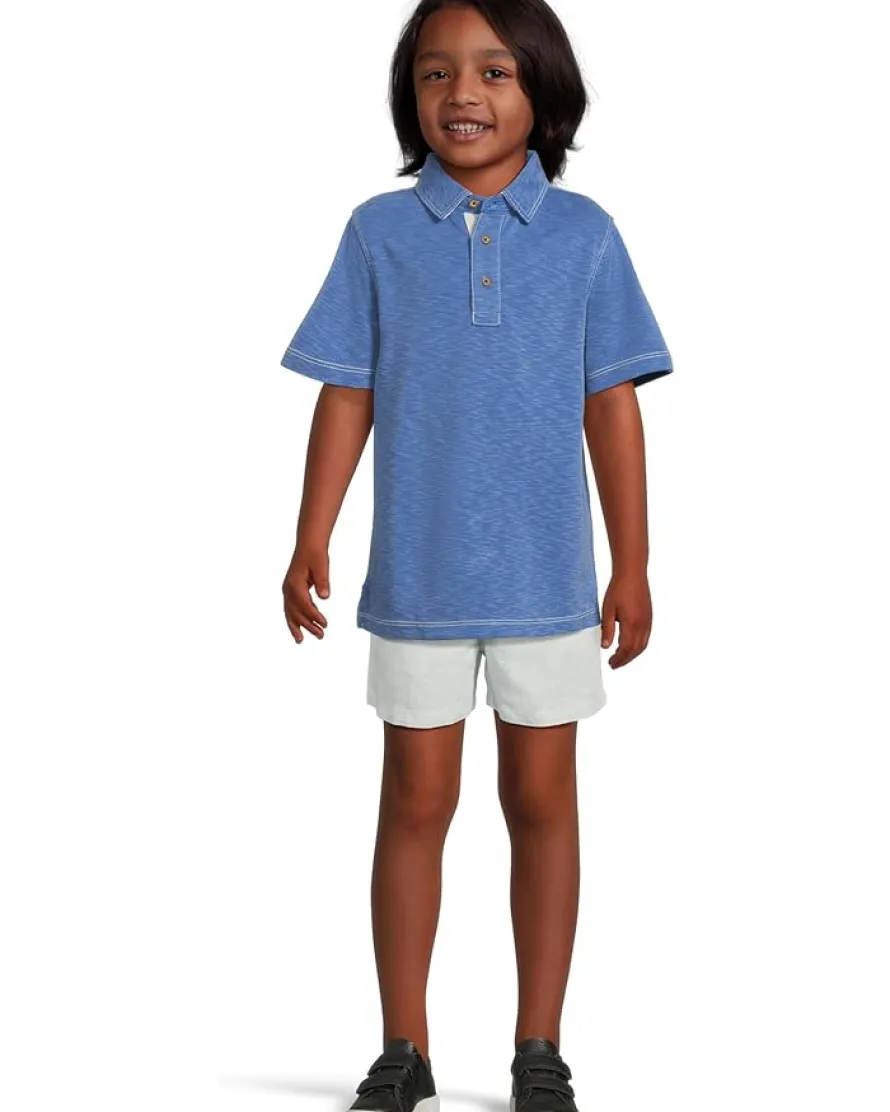 Johnston & Murphy Kids Vintage Slub Polo (Big Kid)