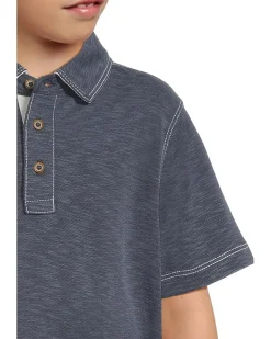 Johnston & Murphy Kids Vintage Slub Polo (Big Kid)