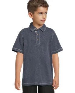 Johnston & Murphy Kids Vintage Slub Polo (Big Kid)