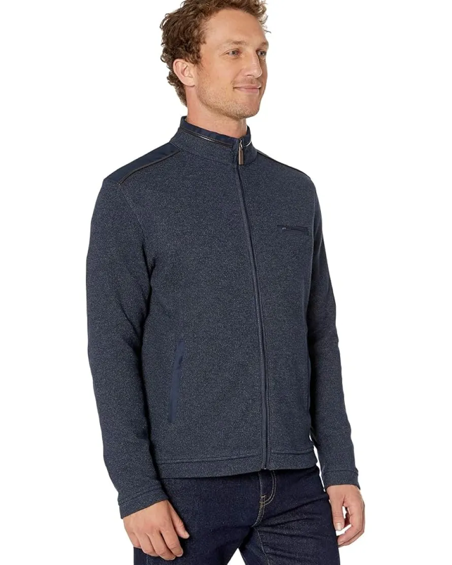 Johnston & Murphy Melange Full Zip Men's