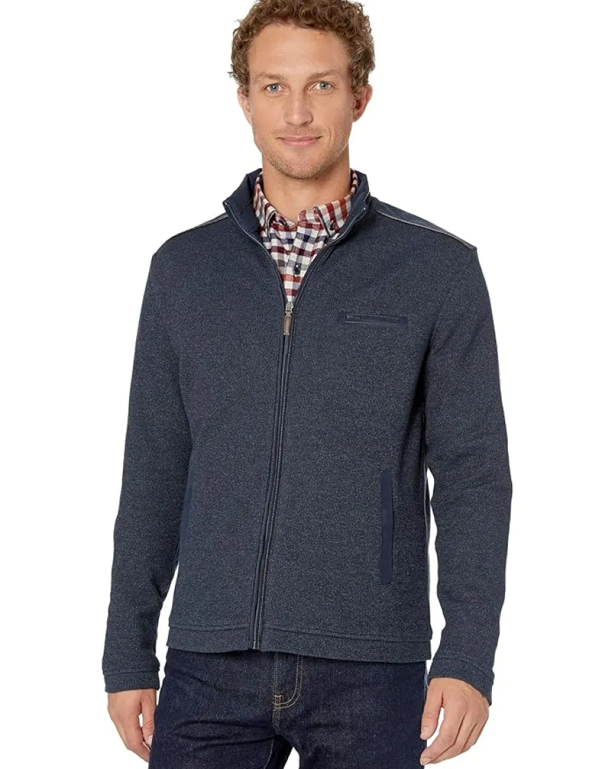 Johnston & Murphy Melange Full Zip Men's