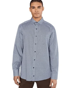 Johnston & Murphy Printed Cotton Shirt Men's
