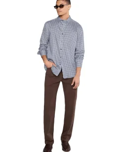 Johnston & Murphy Printed Cotton Shirt Men's