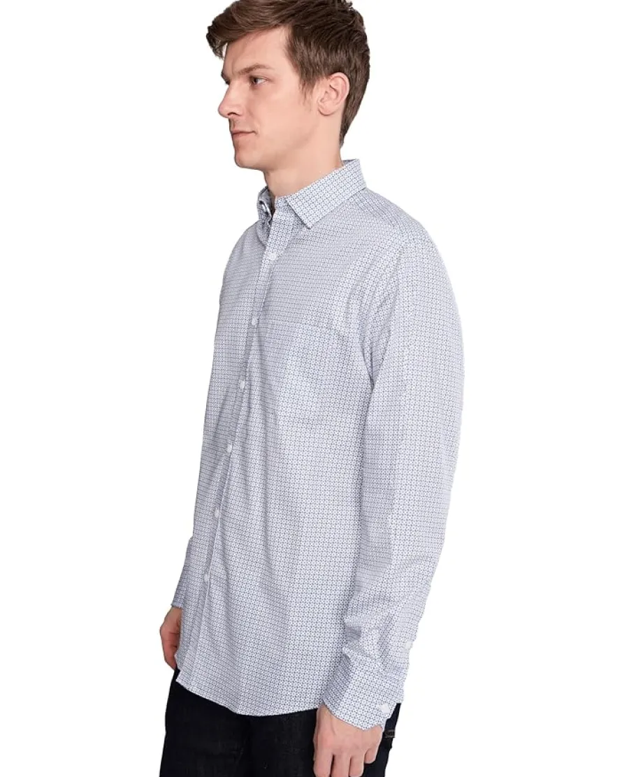 Johnston & Murphy Printed Cotton Shirt Men's