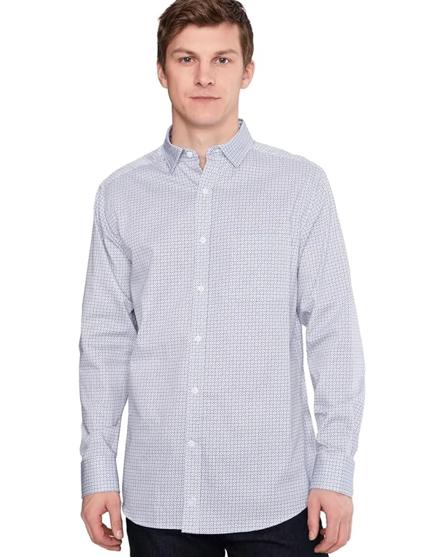 Johnston & Murphy Printed Cotton Shirt Men's