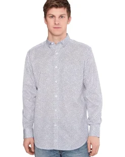 Johnston & Murphy Printed Cotton Shirt Men's