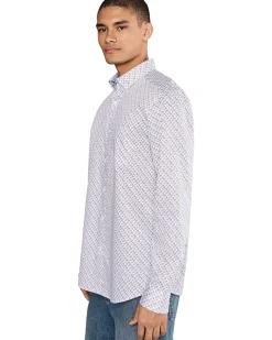 Johnston & Murphy Printed Cotton Shirt Men's