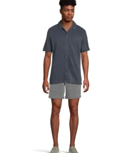 Johnston & Murphy Vintage Birdseye Short Sleeve Button Down Men's