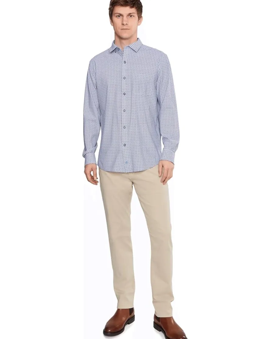 Johnston & Murphy XC+ Motion Long Sleeve Dress Knit Shirt Men's