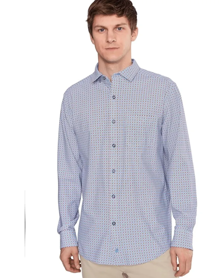Johnston & Murphy XC+ Motion Long Sleeve Dress Knit Shirt Men's