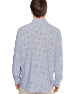Johnston & Murphy XC+ Motion Long Sleeve Dress Knit Shirt Men's