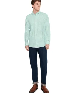 Johnston & Murphy XC+ Motion Long Sleeve Dress Knit Shirt Men's