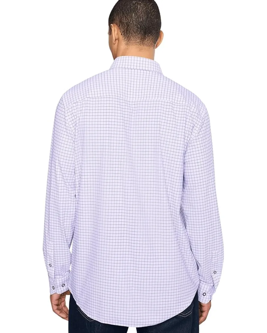 Johnston & Murphy XC+ Motion Long Sleeve Dress Knit Shirt Men's