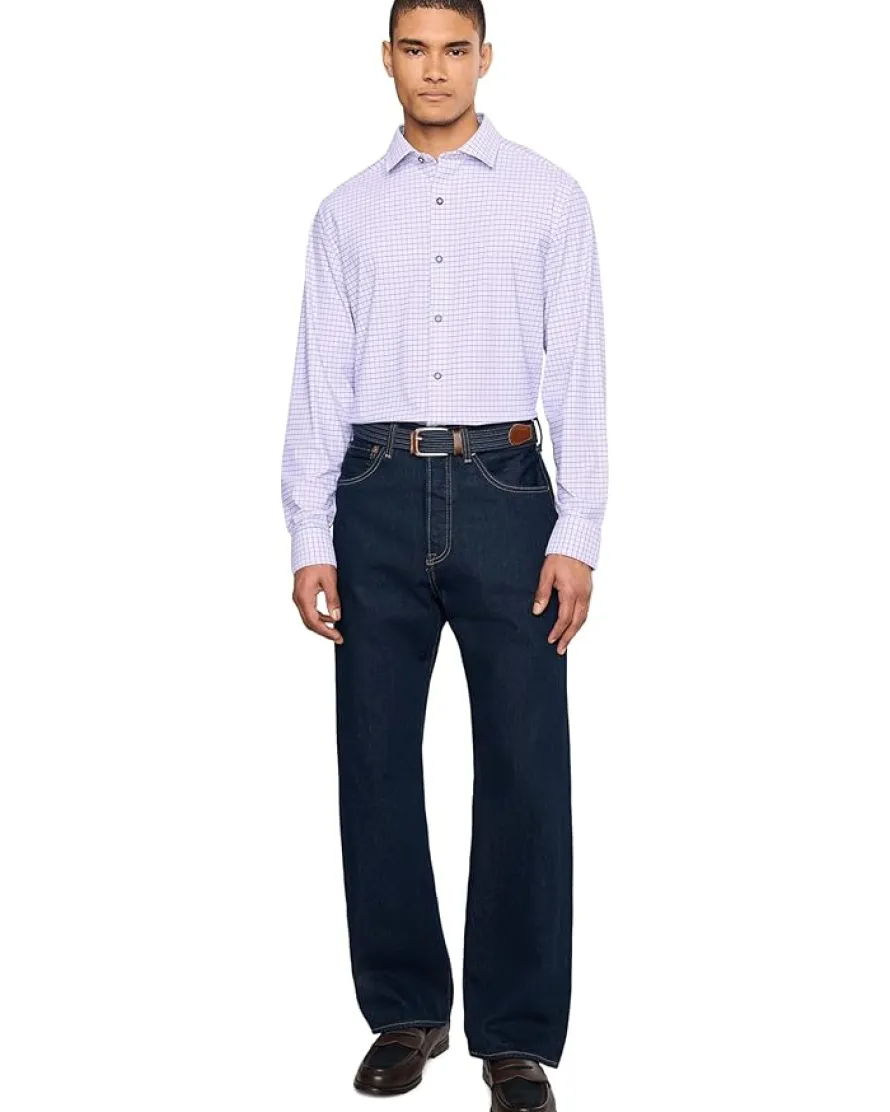 Johnston & Murphy XC+ Motion Long Sleeve Dress Knit Shirt Men's