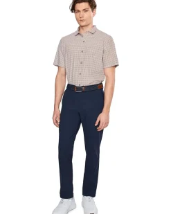 Johnston & Murphy XC+ Motion Short Sleeve Print Knit Shirt Men's