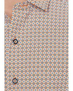 Johnston & Murphy XC+ Motion Short Sleeve Print Knit Shirt Men's