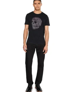 John Varvatos Applique Skull Tee KG7211R25 Men's